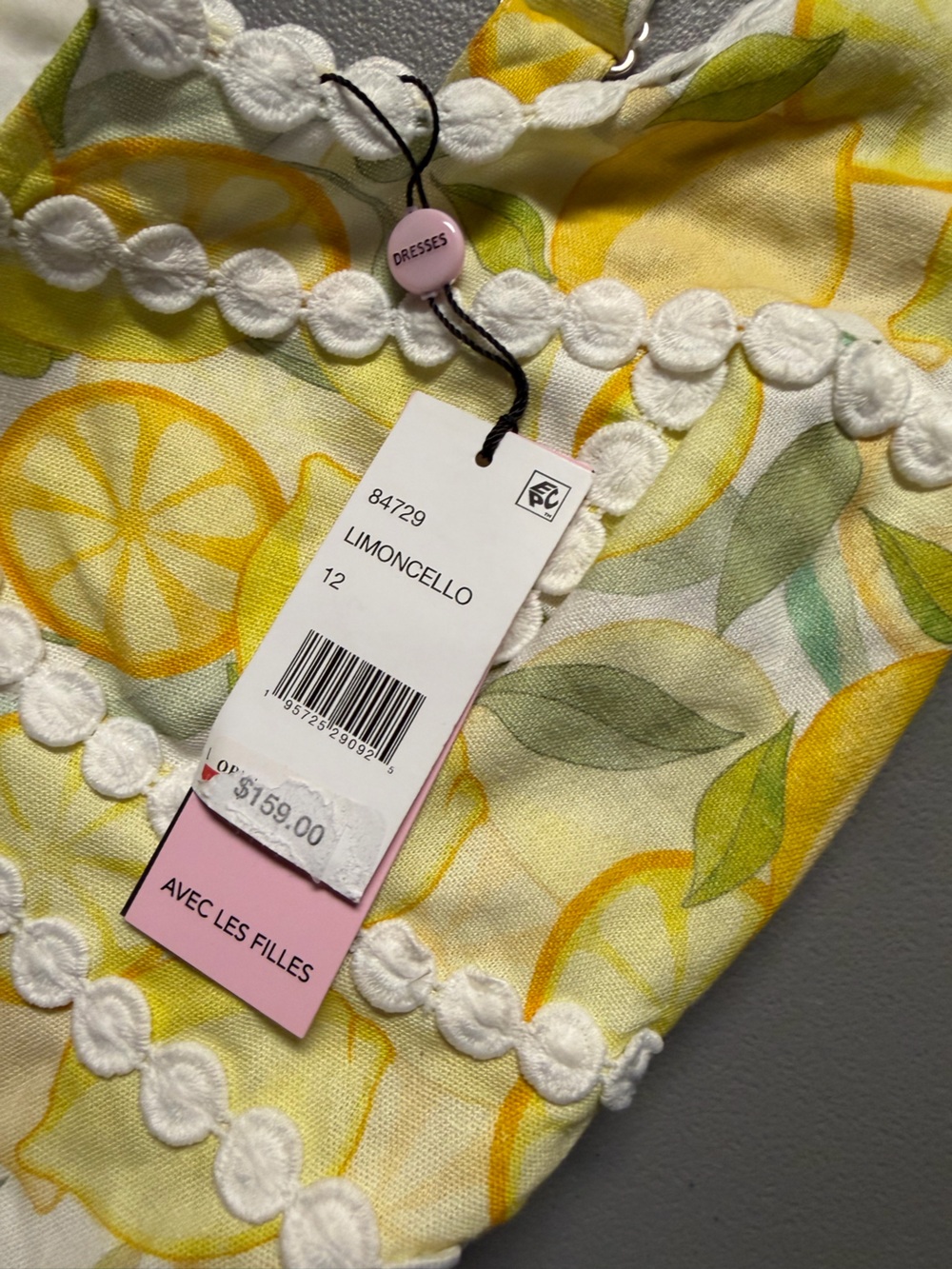 NWT Avec Les Filles Limoncello Lemon Print Fit & Flare Mini Dress Size 12 - Picture 10 of 13